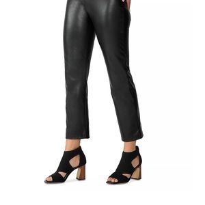 Anthropology, Carnaby Faux Leather Kick Crop Leggings by Scantuary size Medium